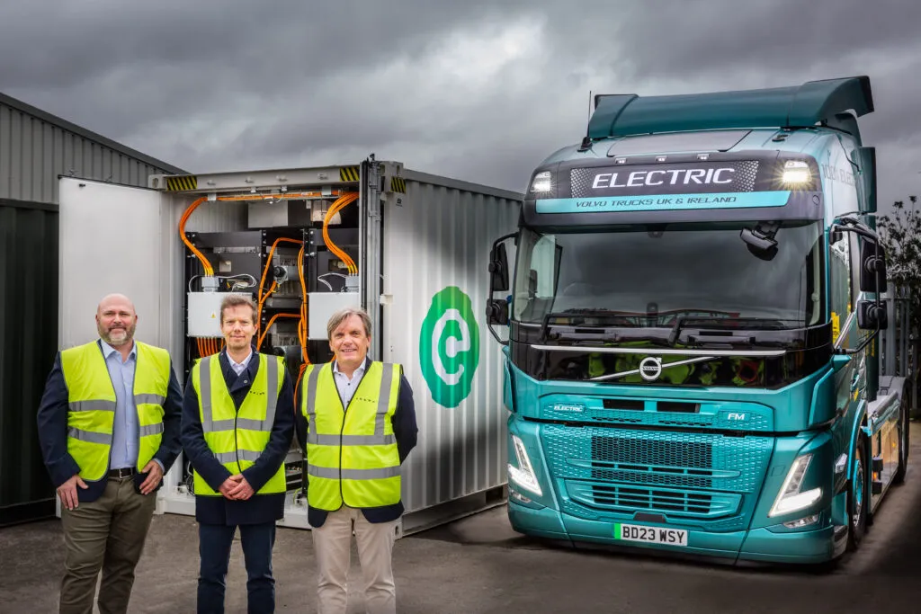 GLOBAL. Energy storage helps Volvo truck dealerships to electrify their fleets