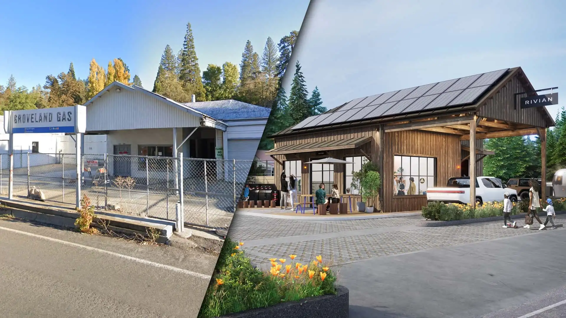 US. Rivian Turned An Old Yosemite Gas Station Into Its First Charging Outpost