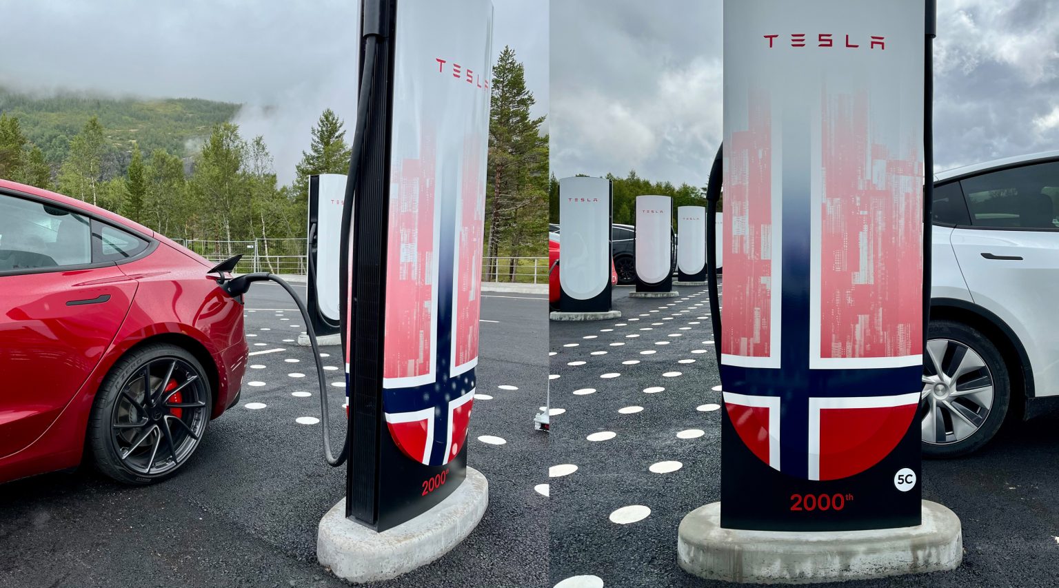 NORWAY. Tesla Marks Milestone with 2,000th Supercharger Stall in Norway