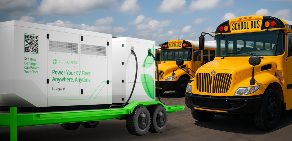 electric school bus charging