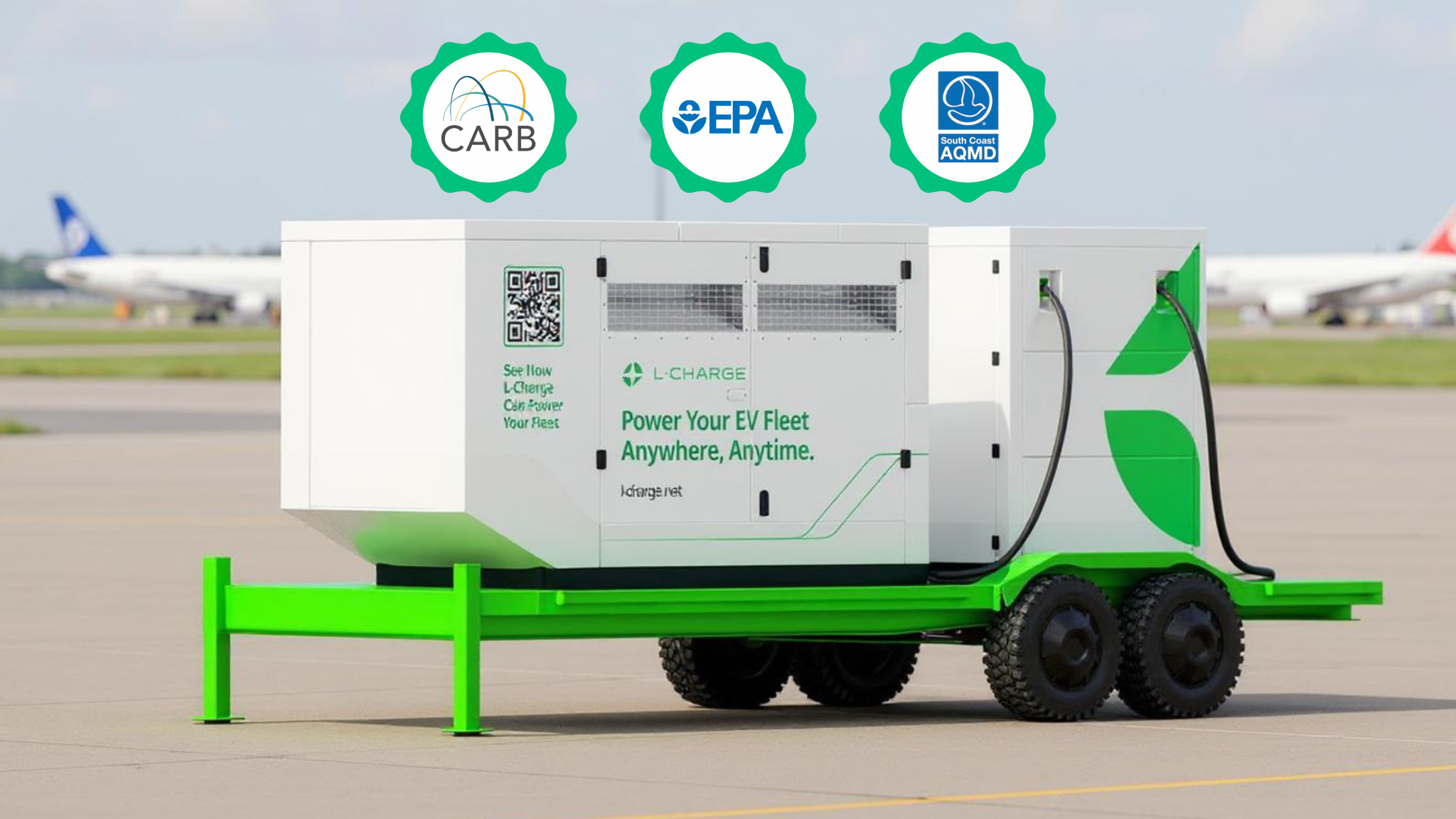 CARB, EPA & SCAQMD Compliant Off-Grid EV Charging