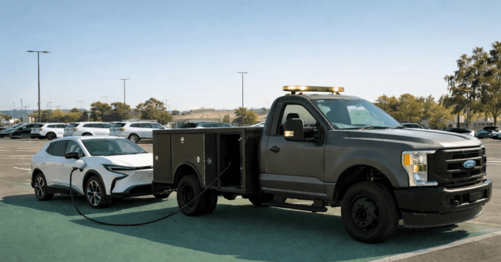 Mobile EV Charging and Roadside Assistance Vehicle for fleets